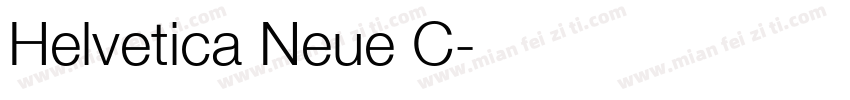 Helvetica Neue C字体转换